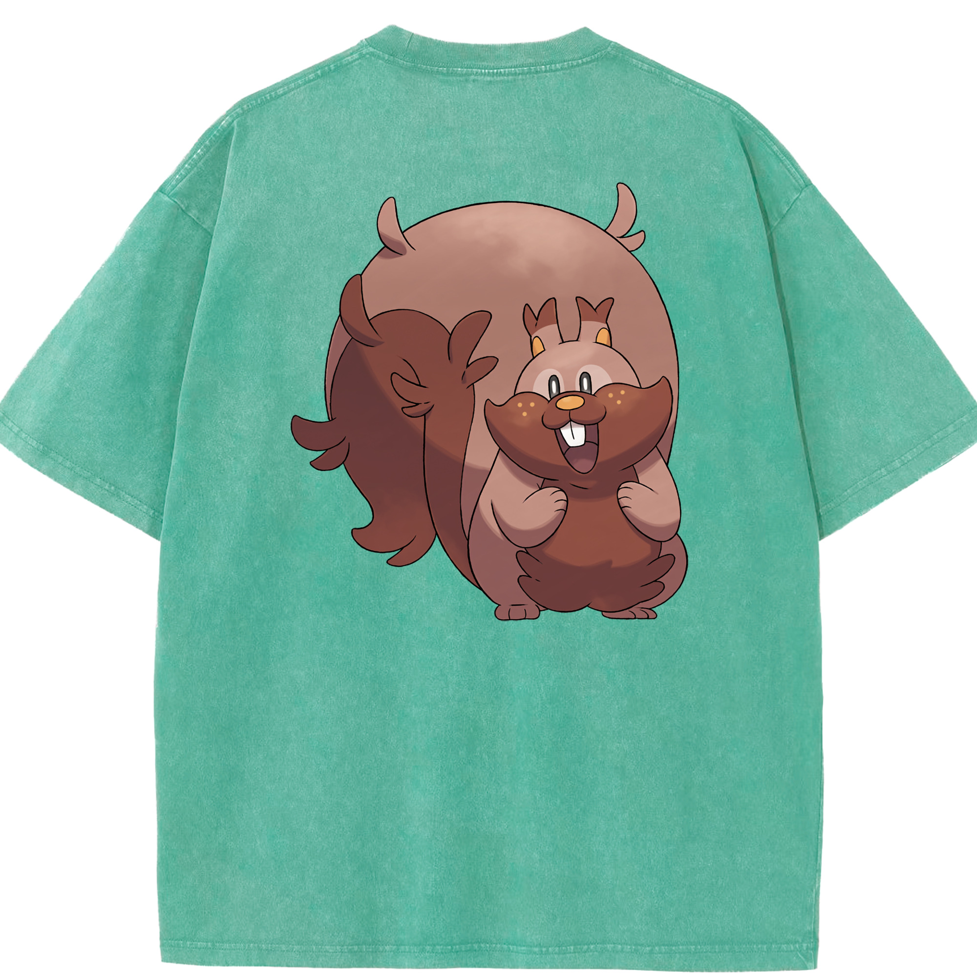 （画像用） ポケットモンスター Pokémon 綿100% ヴィンテージ風 半袖Tシャツ（背面プリント）